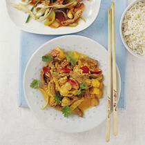 Kokoscurry mit Rindfleisch