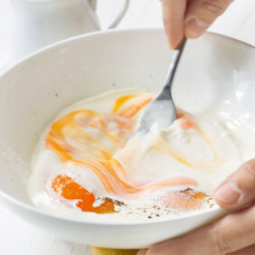 Omelett mit Käse und Schinken Omelett mit Käse und Schinken