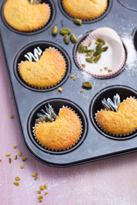 Pistazien-Herz-Cupcakes Pistazien-Herz-Cupcakes