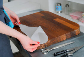 Spritztüte aus Pergament selbermachen Kuchen Unterseite Rezepte Spritztüte-2