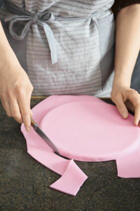 Das Cake Drum eindecken Das Cake Drum eindecken