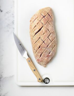 Honig-Entenbrust mit Mangokompott Honig-Entenbrust mit Mangokompott