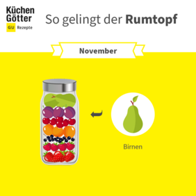 Rumtopf - November - Birnen