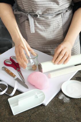 Das Cake Drum eindecken Das Cake Drum eindecken