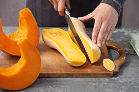 Kürbispüree zubereiten Step1 Kürbispüree zubereiten Step1