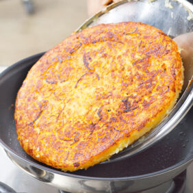 Rösti aus Pellkartoffeln Rösti aus Pellkartoffeln