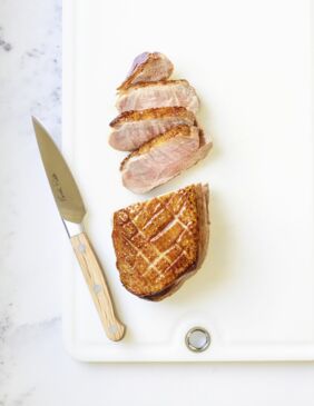 Honig-Entenbrust mit Mangokompott Honig-Entenbrust mit Mangokompott