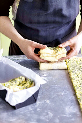 Bärlauch-Fächerbrot Bärlauch-Fächerbrot