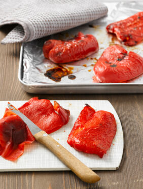 Paprika häuten Paprika häuten