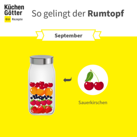 Rumtopf - September - Kirschen