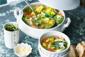 Soupe au pistou - Gemüsesuppe mit Pistou