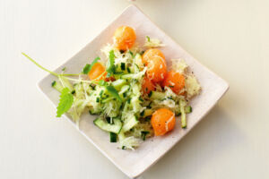 Kohlrabi-Melonen-Salat