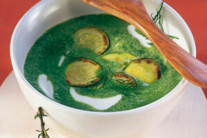 Zucchini-Spinat-Suppe