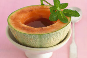 Melone mit Zimt-Portwein