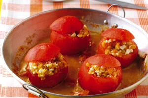 Tomaten mit Hüttenkäse