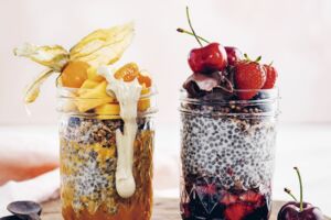 Chia-Pudding  mit Fruchttopping