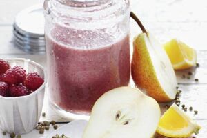 Himbeer-Hanf-Smoothie