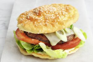 Low-Carb-Veggie-Cheeseburger