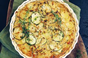 Zucchini-Kartoffel-Quiche