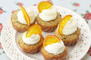 Jasmintee-Orangen-Cupcakes