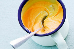 Linsencremesuppe mit Ajvar Rezept