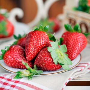 Eis selber machen Zutaten Erdbeeren