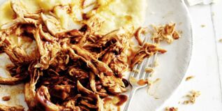Pulled Chicken in BBQ-Sauce