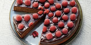 Himbeertorte mit Erythrit Himbeertorte mit Erythrit