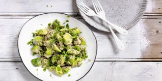 Linsen-Rosenkohl-Pfanne Linsen-Rosenkohl-Pfanne