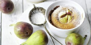 Gebackene Feigen in Sherry-
Biskuit