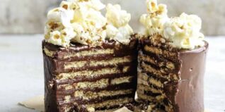 Schoko-Popcorn-Kuchen für Keksverrückte