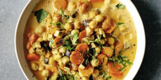 Kichererbsen-Auberginen-Curry