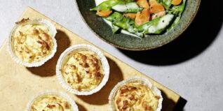 Fischküchlein mit Frühlingsgemüse