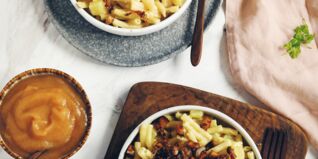 Älplermagronen mit Röstzwiebeln