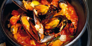 Miesmuscheln mit Tomatensauce Miesmuscheln mit Tomatensauce