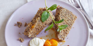 Mohn-Amaranth-Pudding mit Physaliskompott