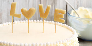 "Ganz in Weiß"-Motivtorte "Ganz in Weiß"-Motivtorte