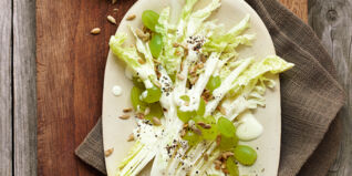 Chinakohlsalat mit Weintrauben