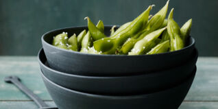 Edamame mit Meersalz