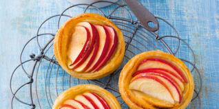 Apfeltartelettes mit Mokka-Sabayon