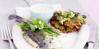 Wolfsbarsch mit Brennnesselrösti