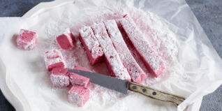 Himbeer-Waldmeister-Marshmallows