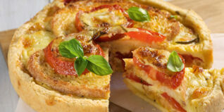 Tomaten-Mozzarella-Kuchen