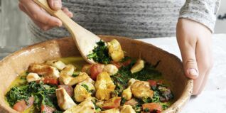 Gemüsecurry mit Hähnchenbrust