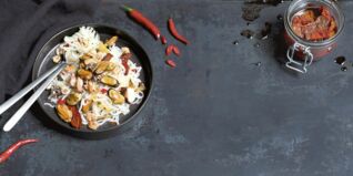 Aglio e olio mit Meeresfrüchten Aglio e olio mit Meeresfrüchten