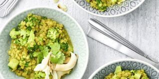 Linsen-Dal mit Spinat Linsen-Dal mit Spinat