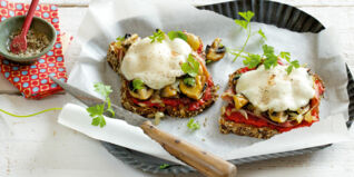 Überbackenes Eiweiß-Abendbrot