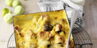 Kartoffel-Rosenkohl-Auflauf mit Huhn Kartoffel-Rosenkohl-Auflauf mit Huhn