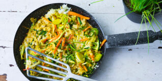 Bratreis mit Gemüse und Ei Bratreis mit Gemüse und Ei