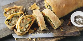 Spinat-Feta-Strudel